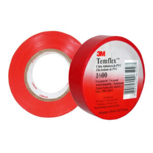 CINTA #165 TEMFLEX 3/4 PULG.X60 GRANDE ROJA 3M